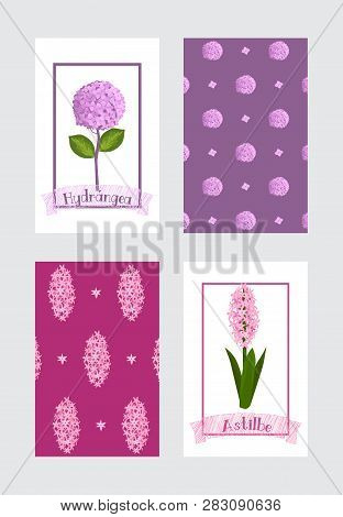 Flowers And Floral Vector Pattern Watercolor Flowered Greeting Card Invitation For Wedding Birthday 