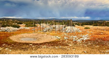 Storm Clouds Over Libby Flats Near Snowy Range Pass In The Medicine Bow National Forest Of Wyoming