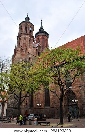 Goettingen, Lower Saxony, Germany - May 01, 2013: The St. Johannis Church In Goettingen