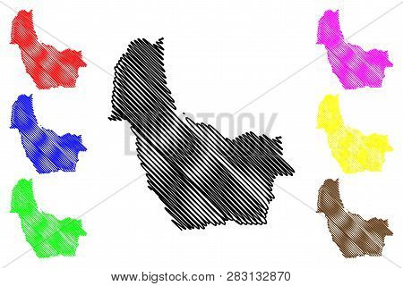 Kwango Province (democratic Republic Of The Congo, Dr Congo, Drc, Congo-kinshasa) Map Vector Illustr