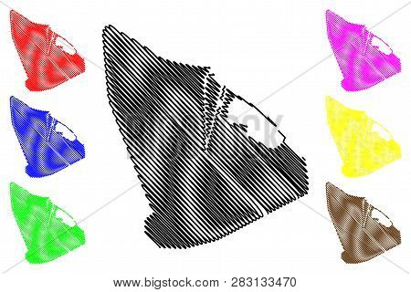 Port Said Governorate (governorates Of Egypt, Arab Republic Of Egypt) Map Vector Illustration, Scrib