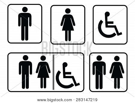 Washroom Sign - Restroom Symbol,male Washroom Symbol And Male Washroom Symbol,washroom Sign Collecti