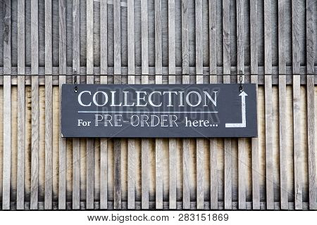London, Uk - May 20, 2017. Chalkboard Sign At The Shakespeares Globe Theatre, London, England, Uk, M
