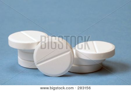 weiße Tabletten
