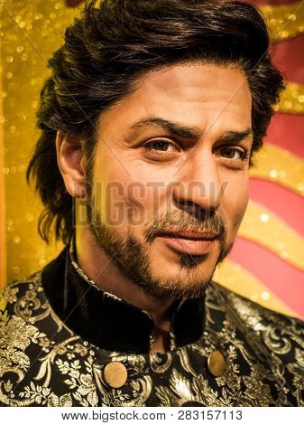 BANGKOK, THAILAND - JANUARY 08, 2019: Shah Rukh Rhan   wax figure, Madame Tussauds museum