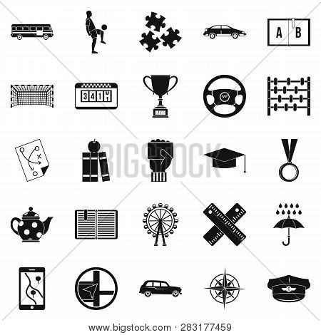 Charabanc Icons Set. Simple Set Of 25 Charabanc Icons For Web Isolated On White Background