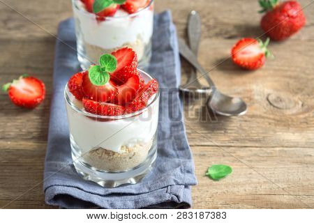 Strawberry Dessert With Cream Cheese