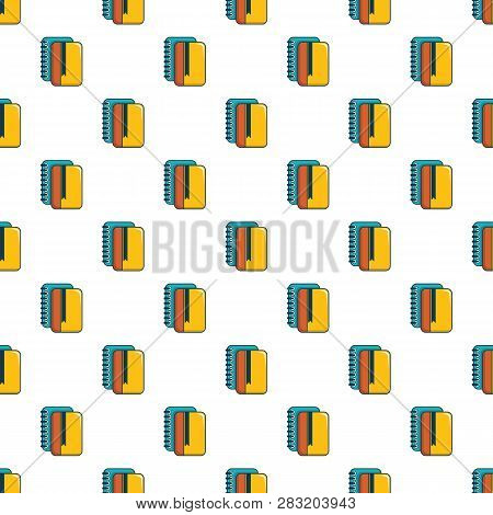 Copybook Pattern In Cartoon Style. Seamless Pattern Illustration