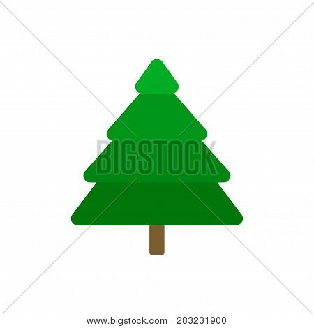 Spruce. Plant. Tree. Logo Of The Christmas Tree. Vector Illustration. Eps 10.