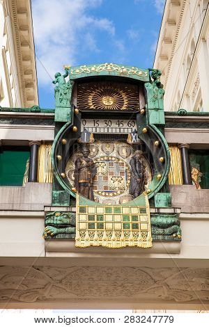 The Ankeruhr Vienna A Beautiful Clock Located At Hoher Markt On The Norther Part Of The Inner City B