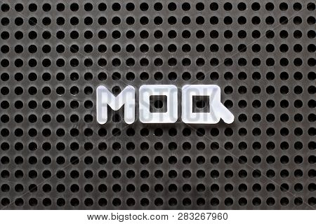 Black Color Pegboard With White Letter In Word Moq (abbreviation Of Minimum Order Quantity)