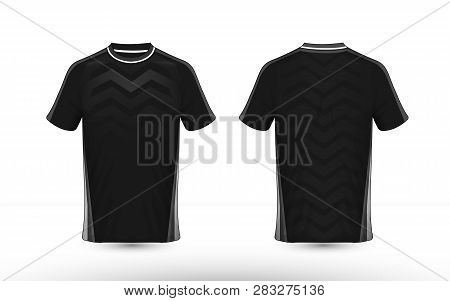 Black And White Layout E-sport T-shirt Design Template