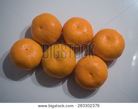 Abkhazian Tangerines On The Table Six Pieces
