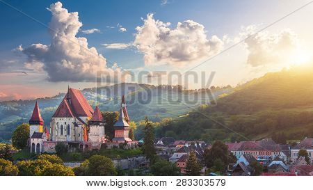 Beautiful Medieval Architecture Of Biertan Fortified Saxon Church In Romania Protected By Unesco Wor