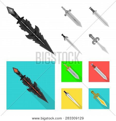Vector Design Of Game  And Armor  Icon. Set Of Game  And Blade  Stock Vector Illustration.