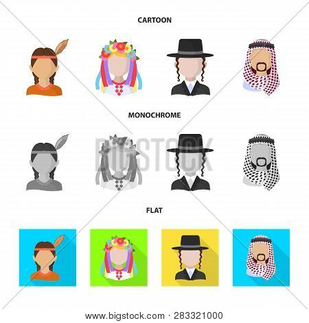 Vector Illustration Of Imitator And Resident Icon. Set Of Imitator And Culture Stock Vector Illustra