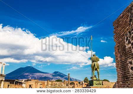 Statue Of Centaur (half Man, Half Horse) - Pompeii, Province Of Naples, Campania Region, Italy