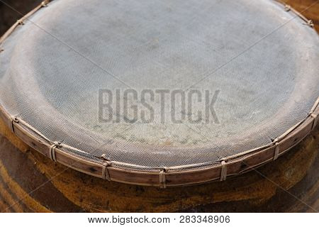Salted Soybean Paste In Jar. Soy Miso Production