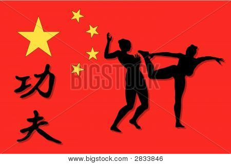 Kung Fu Illustration - Vector