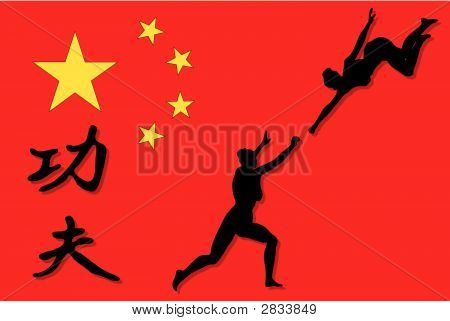 Kung Fu Illustration - Vector