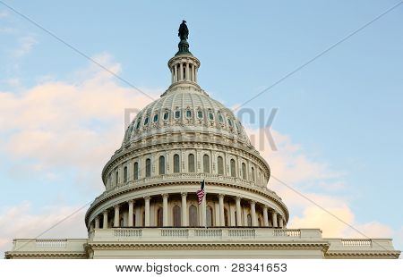 Flagge an Capitol dc