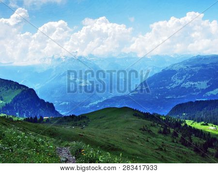 The Mountain Mass Of Glarus Alps, Above Lake Walensee - Canton Of Glarus, Switzerland