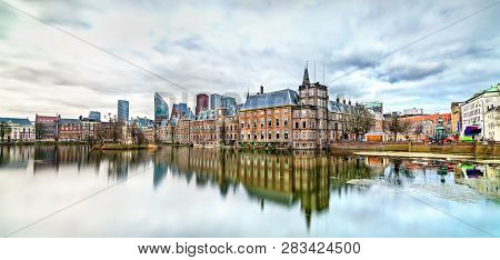 Binnenhof Palace, The Dutch Parliament Building In The Hague, The Netherlands