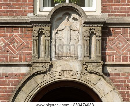 Detail Of The Doorway Of The Beguinhof In Amsterdam
