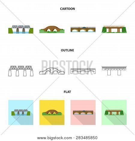 Vector Illustration Of Connection And Design Sign. Collection Of Connection And Side Stock Vector Il