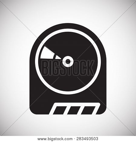 Disc Player Icon On White Background For Graphic And Web Design, Modern Simple Vector Sign. Internet