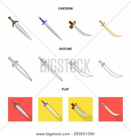 Vector Illustration Of Game  And Armor  Symbol. Collection Of Game  And Blade  Stock Vector Illustra