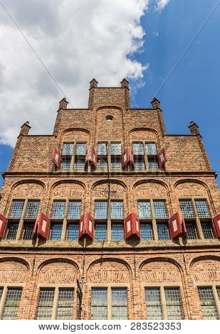Historic Weigh House In The Center Of Doesburg, Netherlands