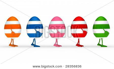 Le uova colorate Estern andare