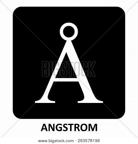 The Black And White Angstrom Symbol Illustration