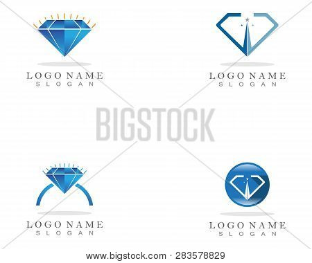 Diamond Logo Template Vector Icon Illustration Design