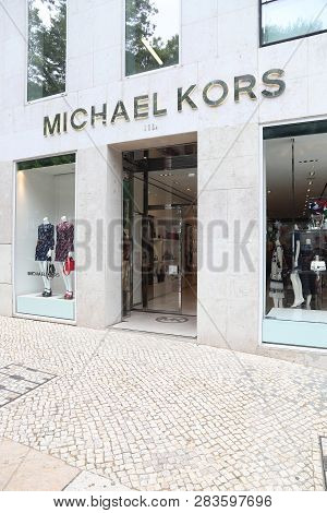 Lisbon, Portugal - June 6, 2018: Michael Kors Fashion Shop At Avenida Da Liberdade (liberty Avenue) 