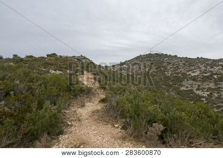 The Sea From The Top Of The Mountain In The Sierra De Irta