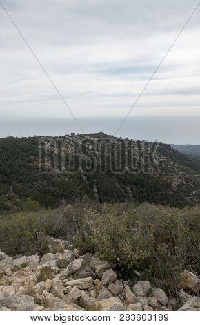 The Sea From The Top Of The Mountain In The Sierra De Irta