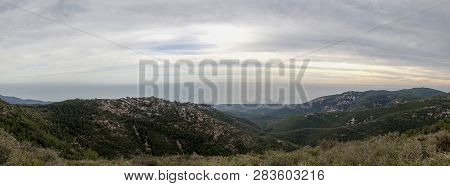 The Sea From The Top Of The Mountain In The Sierra De Irta
