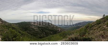 The Sea From The Top Of The Mountain In The Sierra De Irta