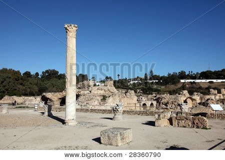 Tunisia. Ancient Carthage. The Antonine Baths