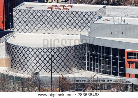 Cincinnati - Circa February 2019: The Erich Kunzel Center For Arts And Education Combines The School