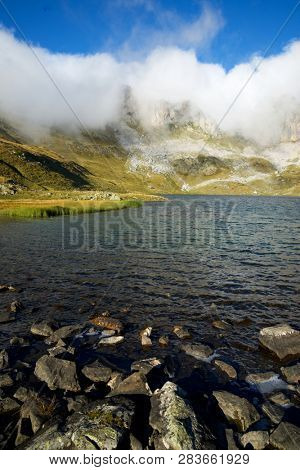 Acherito Lake in Oza Valley, Pyrenees in Spain.