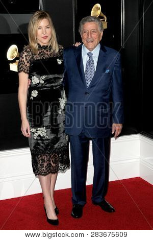 LOS ANGELES - FEB 10:  Diana Krall, Tony Bennett at the 61st Grammy Awards at the Staples Center on February 10, 2019 in Los Angeles, CA
