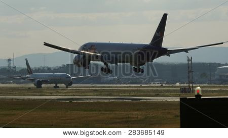 Frankfurt Am Main, Germany - July 19, 2017: Boeing 777-f28 Of N882fd Of Federal Express Fedex Airlin