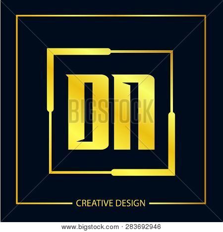 Initial Letter Dn Logo Template Vector Design