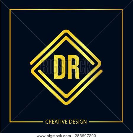 Initial Letter Dr Logo Template Vector Design