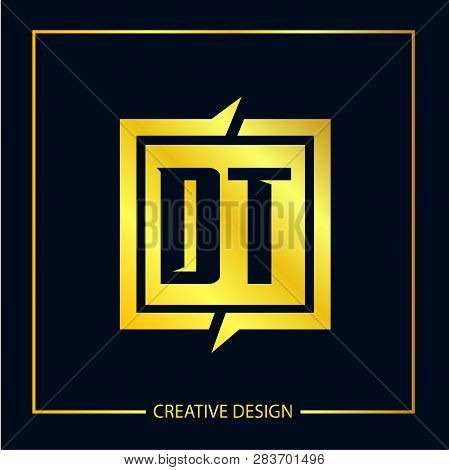 Initial Letter Dt Logo Template Vector Design