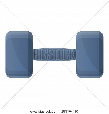 Rubber Hantel Icon. Cartoon Of Rubber Hantel Vector Icon For Web Design Isolated On White Background