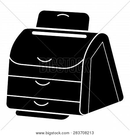 Desktop Printer Icon. Simple Illustration Of Desktop Printer Vector Icon For Web Design Isolated On 